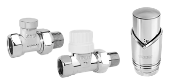 FERRO Zestaw dekoracyjny prosty - chrom