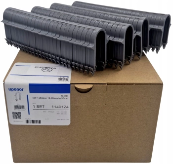 Spinki do tackera UPONOR 50 mm, zgrzewane, 250 szt., do rur 14–20 mm