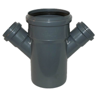 Czwórnik redukcyjny kanalizacyjny 45° 110x50 mm