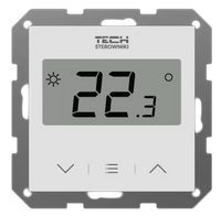 TECH REGULATOR POKOJOWY F-12b PRZEWODOWY BIAŁY (MONTAŻ PODTYNKOWY)