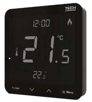 TECH REGULATOR POKOJOWY R-12S CZARNY