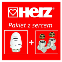 HERZ Zestaw termostatyczny do grzejników VK (Moduł + głowica) 1/2 kątowy