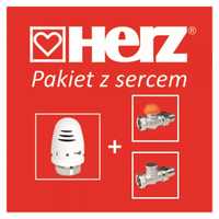 HERZ Zestaw termostatyczny 3-elementowy 1/2 prosty