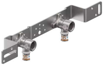 UPONOR S-Press płytka montażowa kątowa z kolanami - 15cm