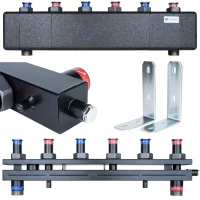 Rozdzielacz AFRISO KSV 125-3 ze sprzęgłem hydraulicznym – 3 obiegowy moduł do grup pompowych, do 70 kW