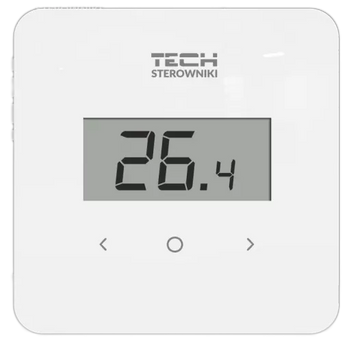 TECH REGULATOR POKOJOWY R-12b DEDYKOWANY, PRZEWODOWY BIAŁY