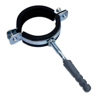 Uchwyt z gumą pojedyńczy DN 10 - 3/8