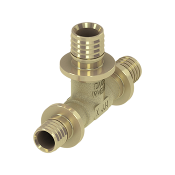 TECE FLEX trójnik redukcyjny mosiądz 20X16X16