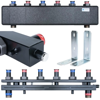 AFRISO KSV 125-3 – rozdzielacz ze sprzęgłem hydraulicznym, 3 obiegi, do 70 kW