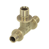 TECE FLEX trójnik redukcyjny mosiądz 25X16X25